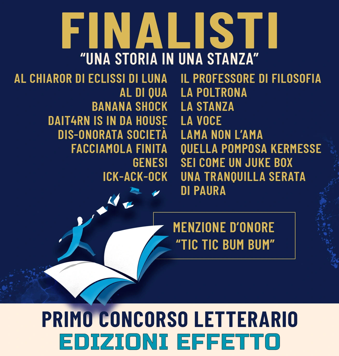 Finalisti Primo Concorso Letterario Edizioni Effetto "Una Storia in una Stanza".