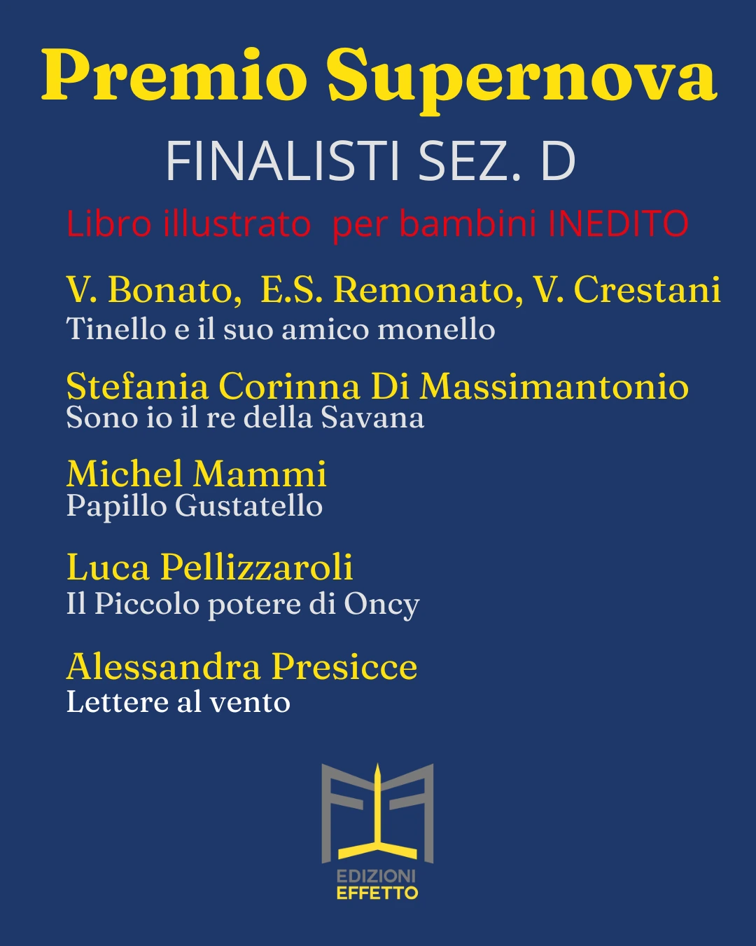 Finalisti Concorso Lettrerario Supernova